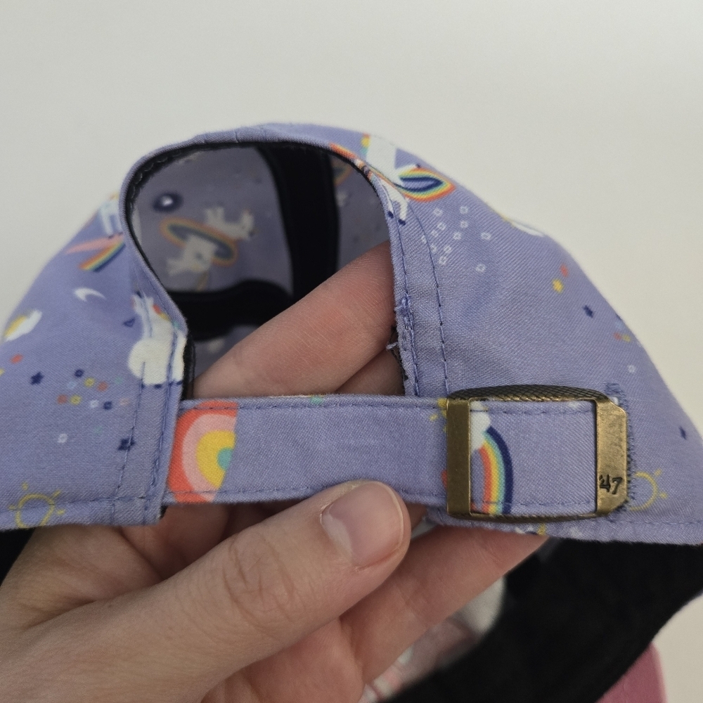 Girls Preschool '47 Lavender Detroit Lions Unicorn Clean Up Adjustable Hat - Picture 5 of 6
